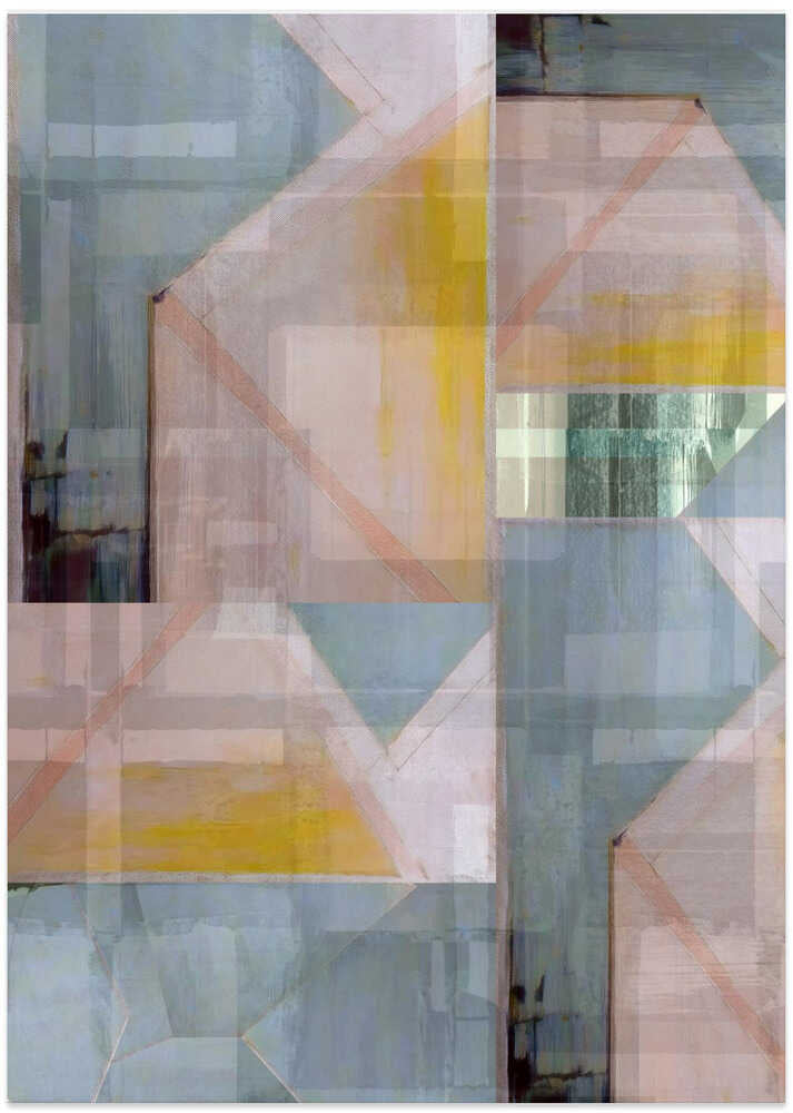 Abstract Shades of Blue and Neutral 3