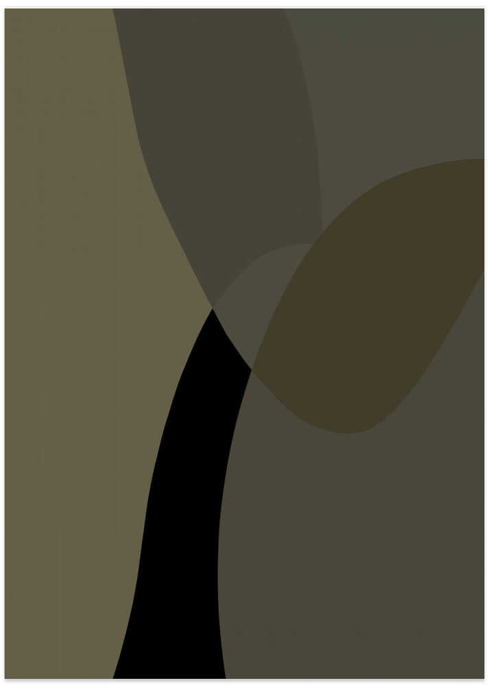 Abstract Neutral Shapes Print 1