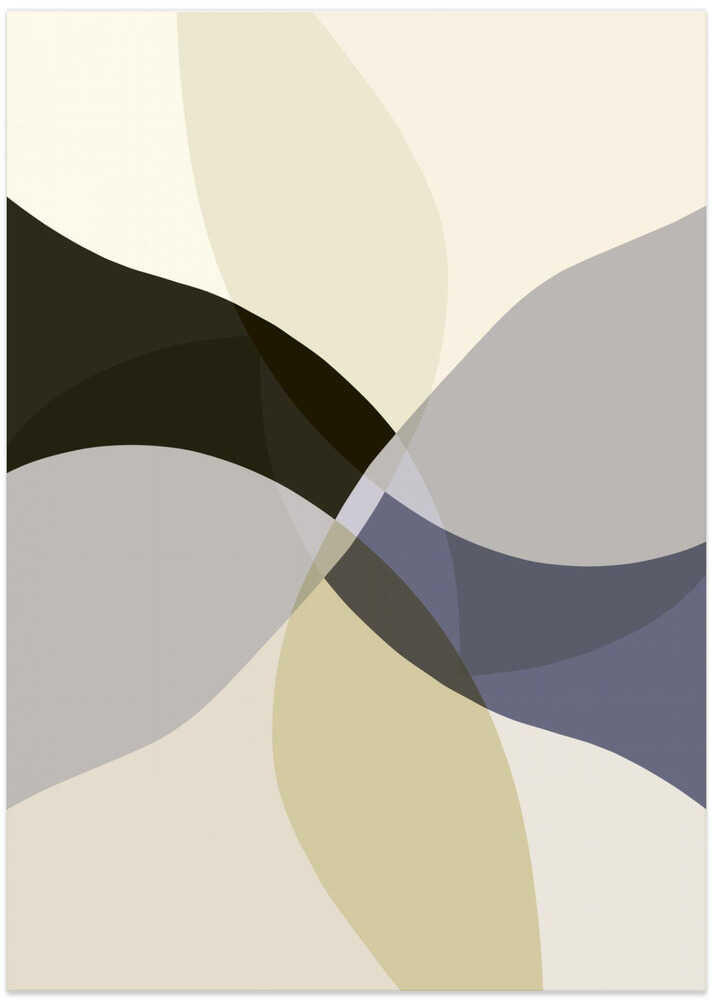 Abstract Neutral Shapes Print 3