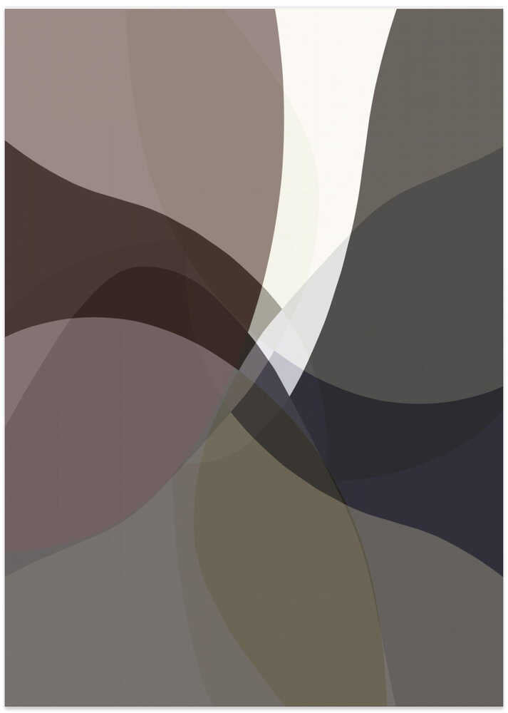 Abstract Neutral Shapes Print 5