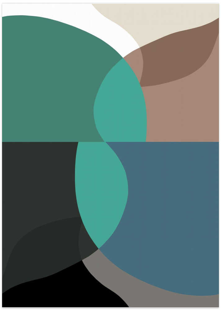 Abstract Shapes Art Print No 2