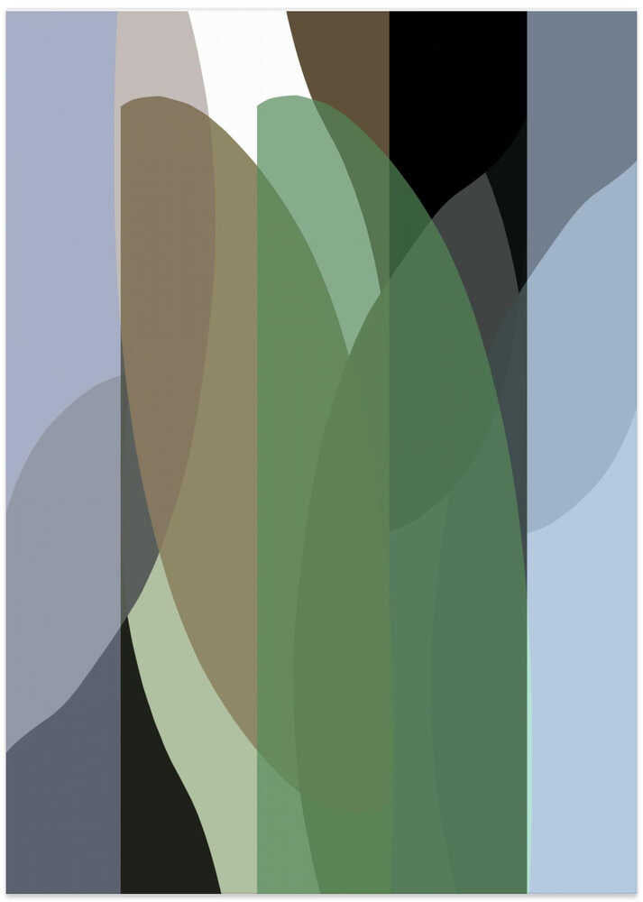 Abstract Shapes Art Print No 3