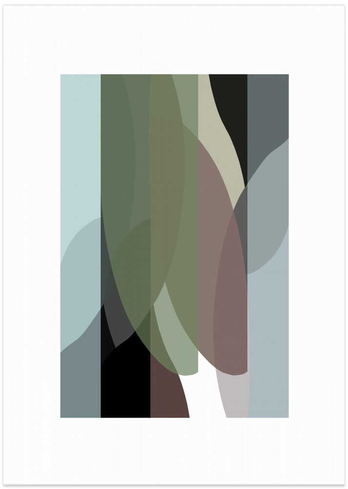 Abstract Shapes Art Print No 4