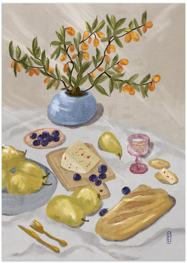 Gin and Tonic In the Afternoon Sun Illustration