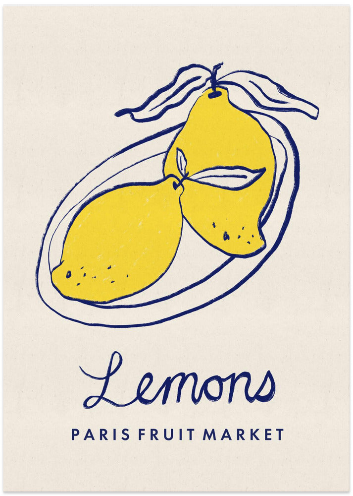 Food Art - Lemons Paris Fruit Market