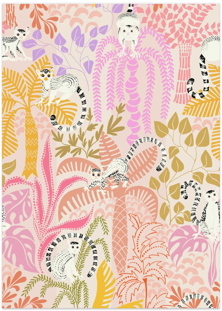 Jungle adventure sunny day pattern