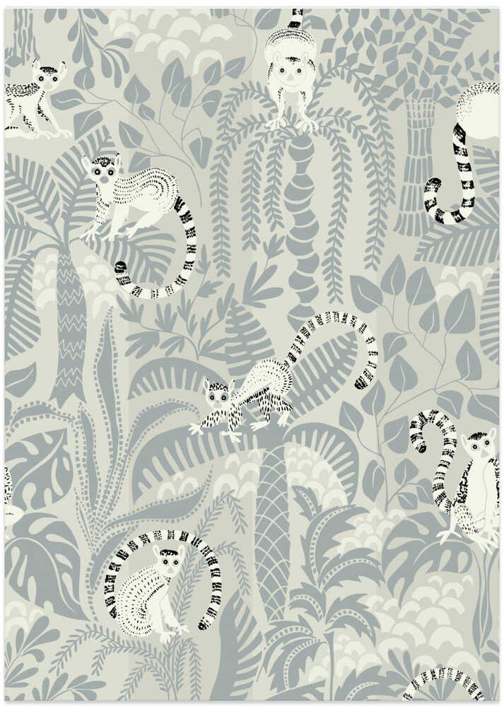 Jungle adventure soft neutral pattern