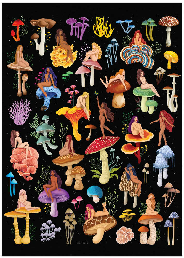 Mushroom Nymphs Dark