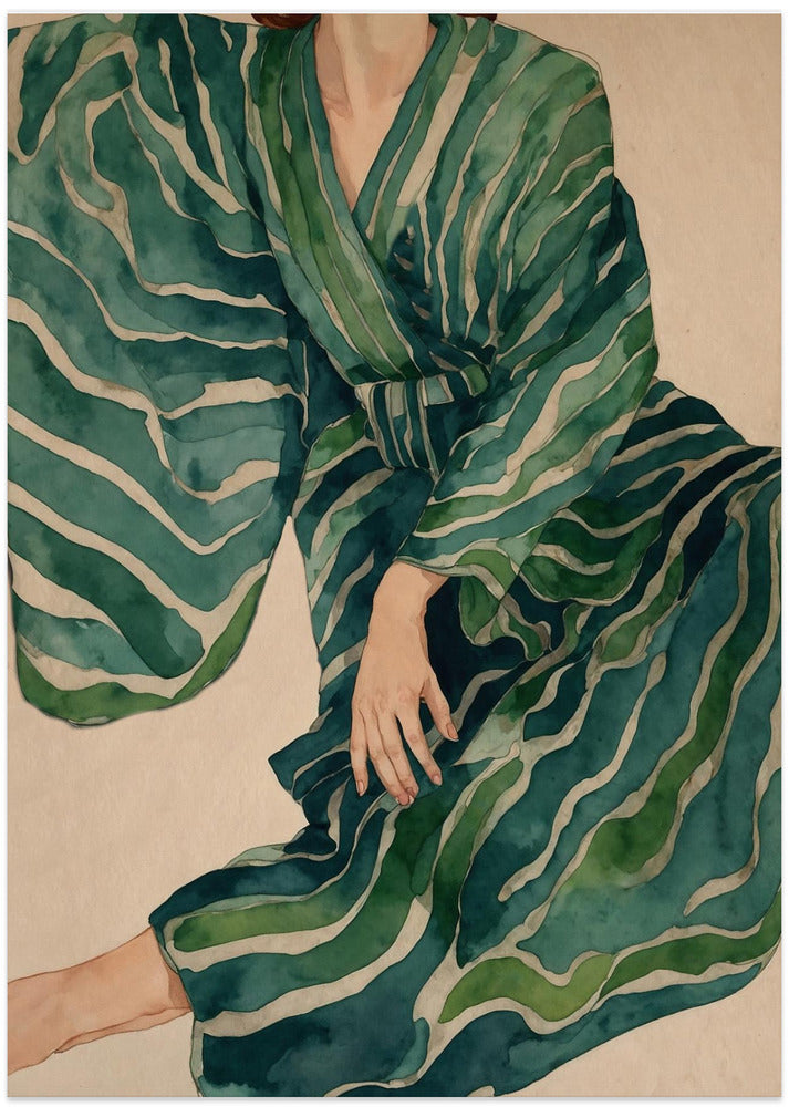 Green Kimono Flow