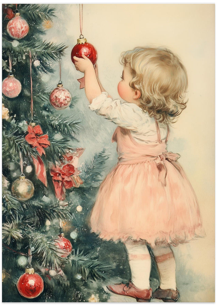 Young Girl At Christmas Eve