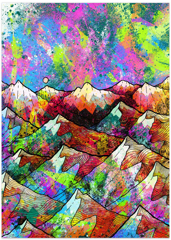 Painted peaks