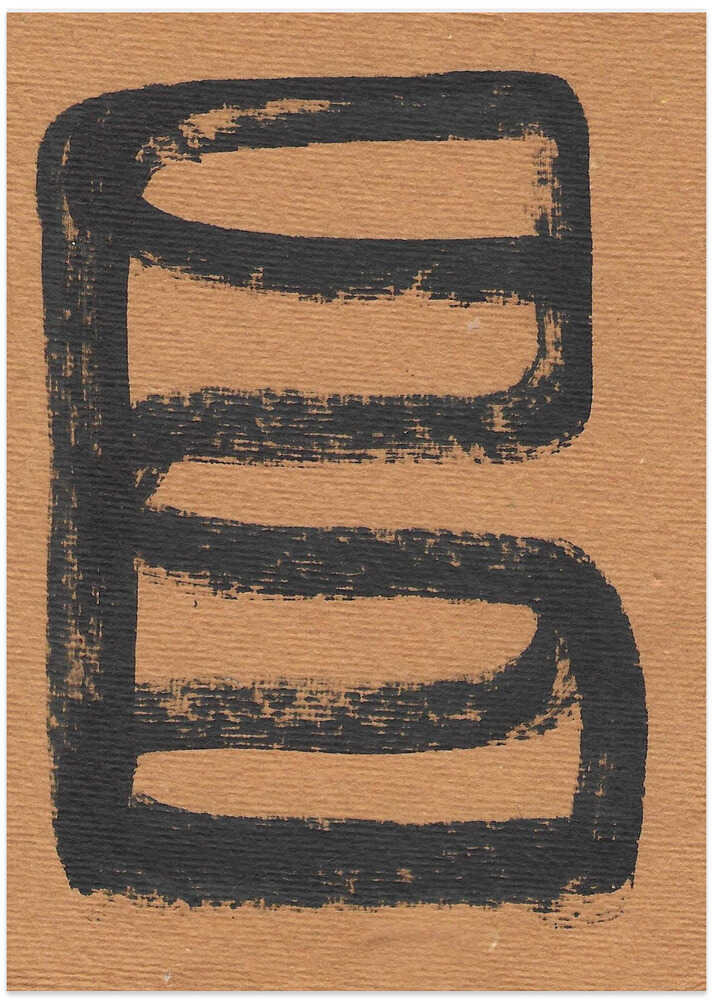 Bold Black Brushstroke