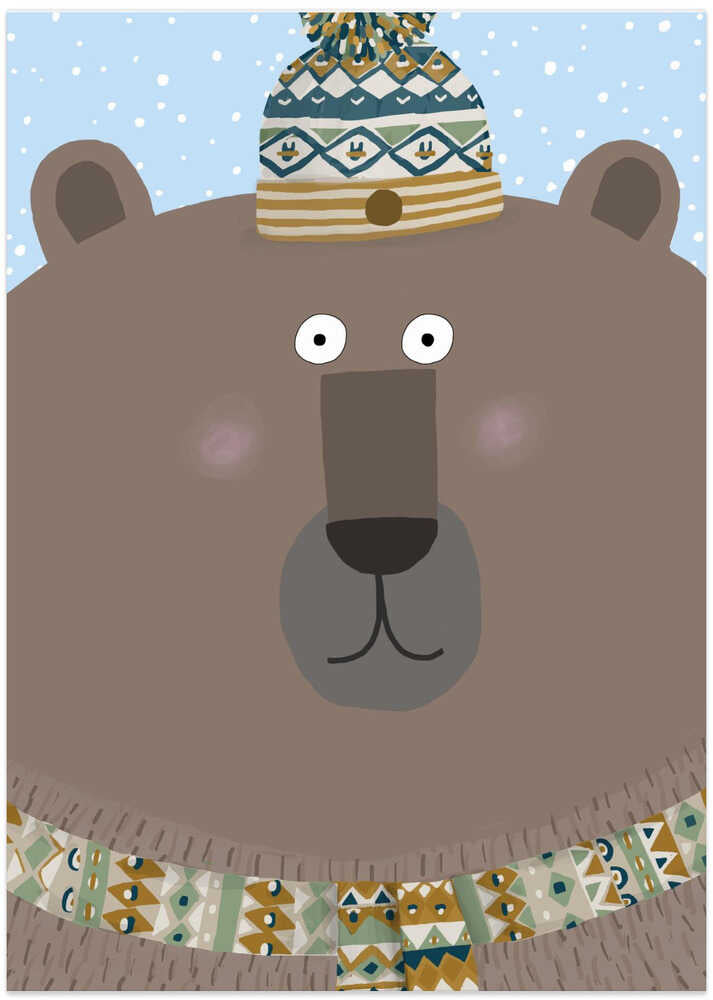 Brown Bear Wearing Winter Woolies by Carla Daly