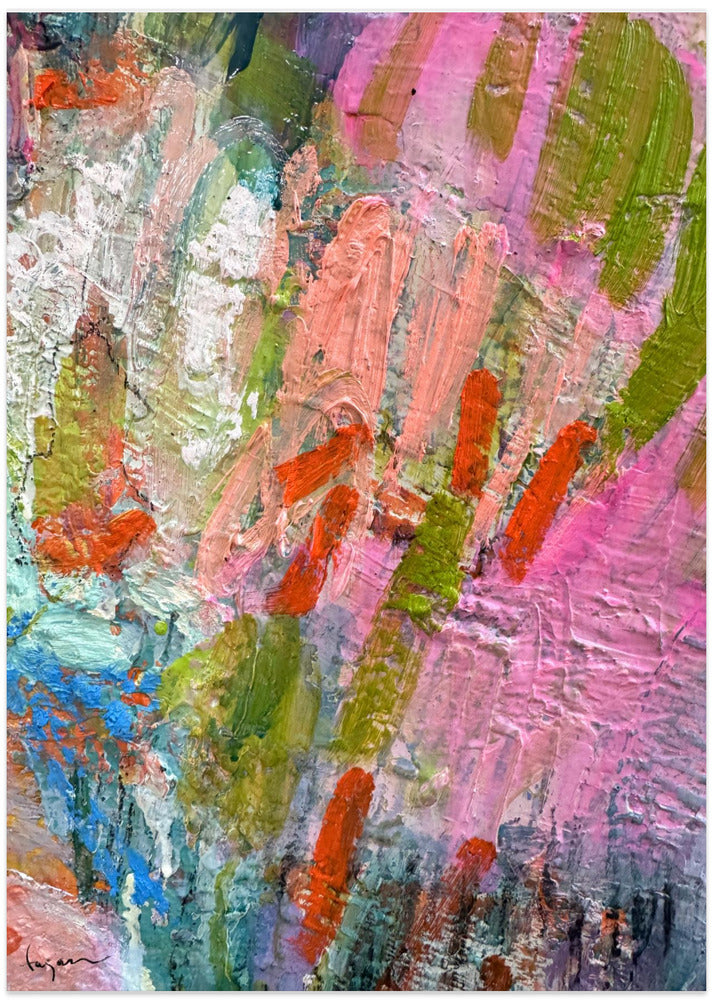 Whispering Pink Brushstrokes