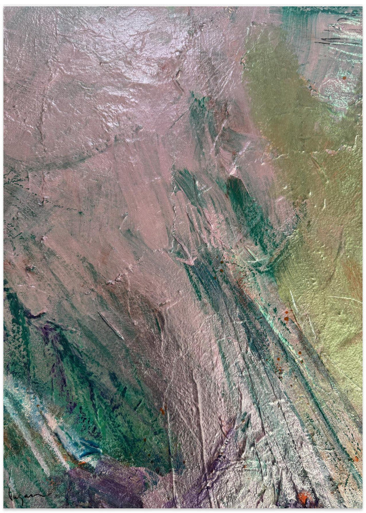 Mystic Pink Brushstrokes