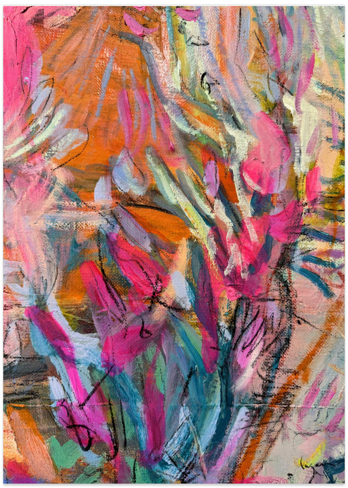 Pink abstract petals