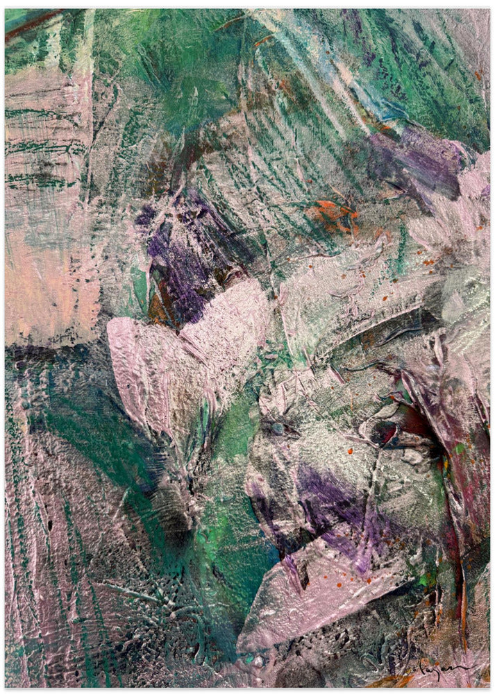 Textured Green Geode