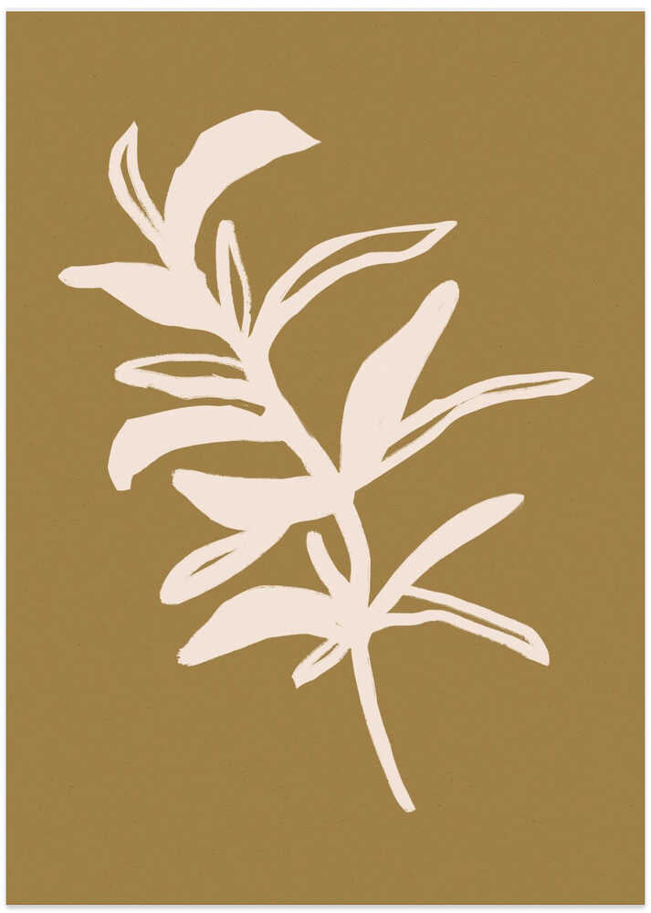 Golden Leaf Silhouette