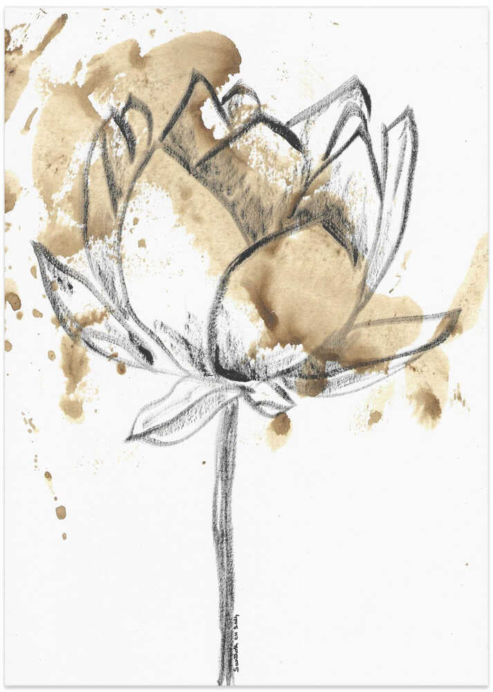 Petals and Ink Splash