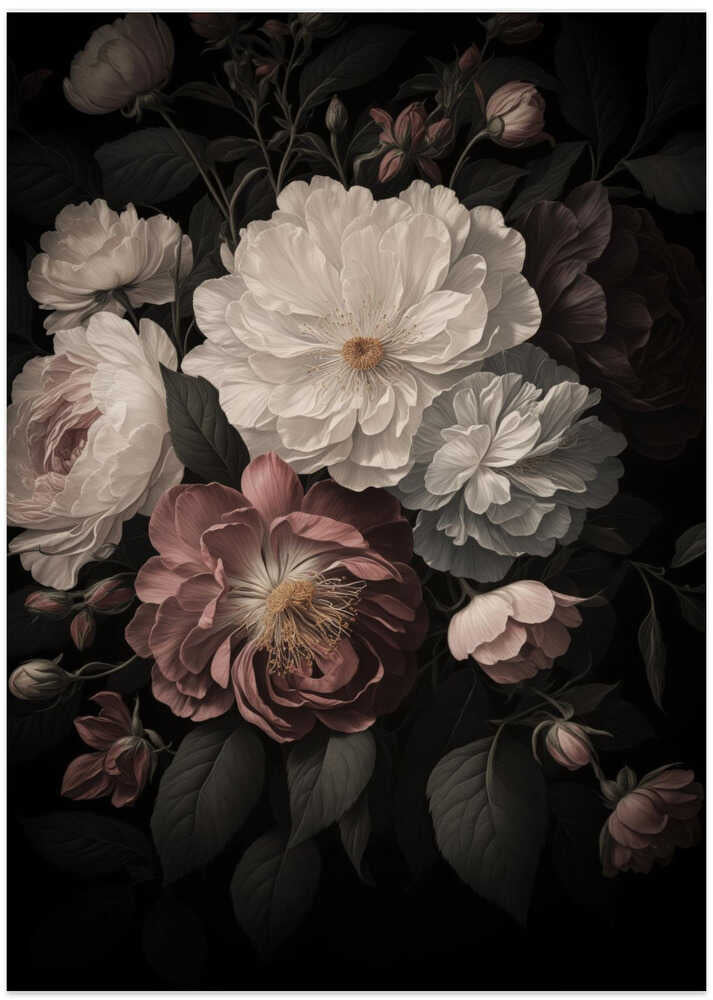 Midnight Garden Flowers