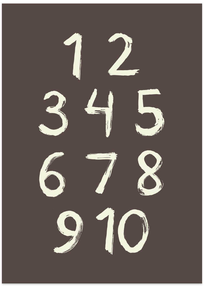 Toothy Numbers 123 Coffee Quartz V2