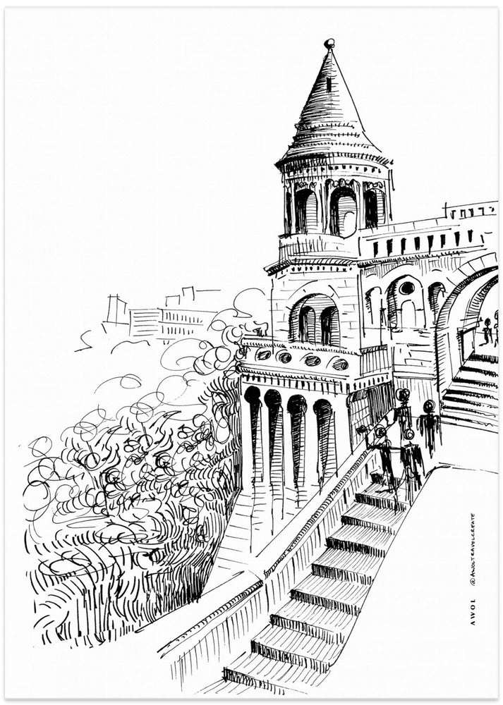 Budapest Fairy Tale Castle, Hungary City Art Print