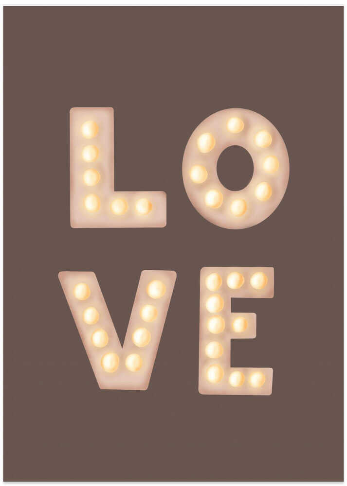 Love Lightletters Coffee Quartz