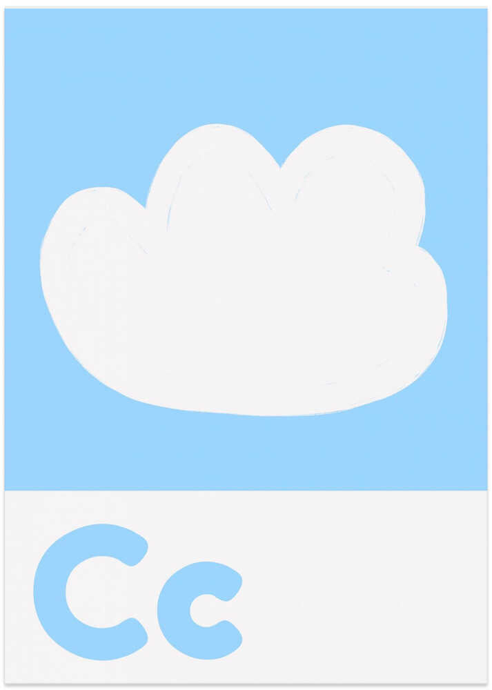 Cloudy Alphabet Sky