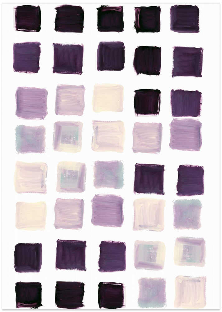 Purple Checkered Square Print