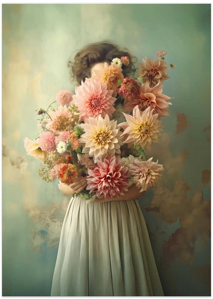 Dahlia in Vintage Green