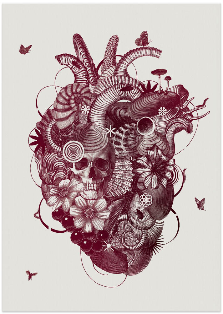 Heart - black and white