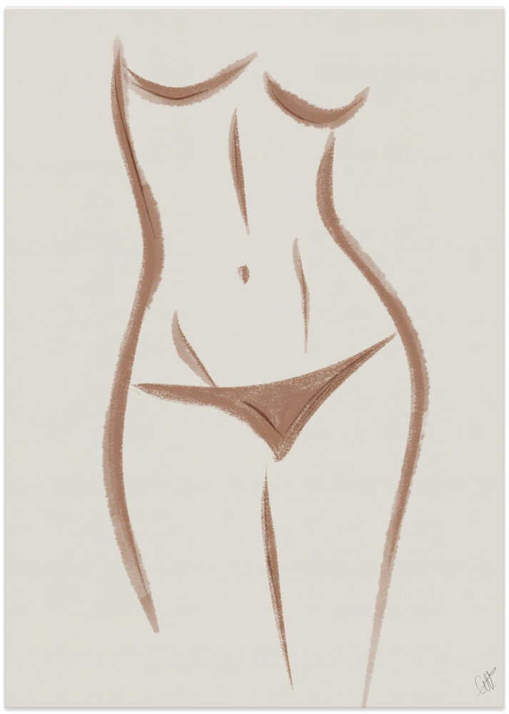 Woman 4 - Pantone 2025 Mocha Mousse