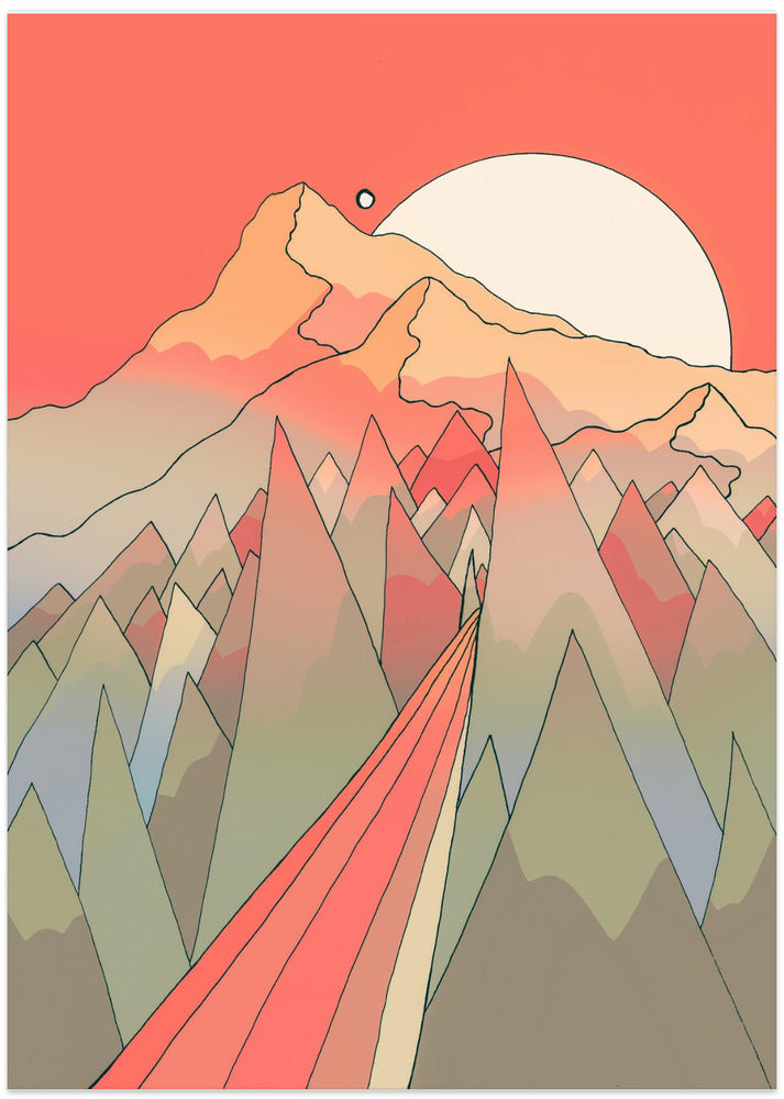 An orange morning view