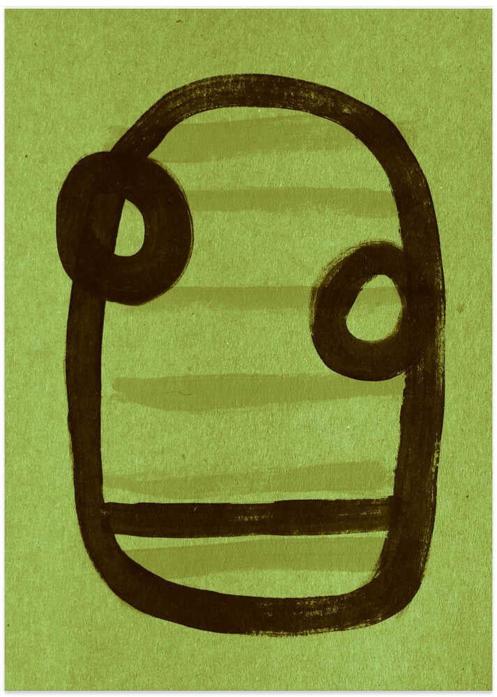 Abstract Lines in Green