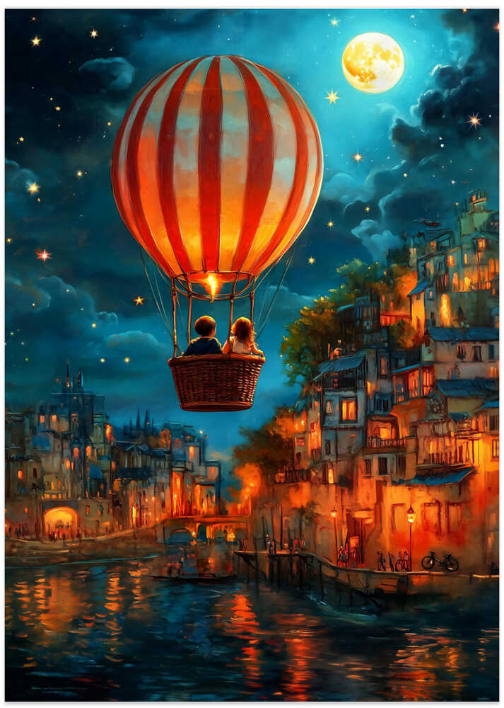 Balloon over midnight