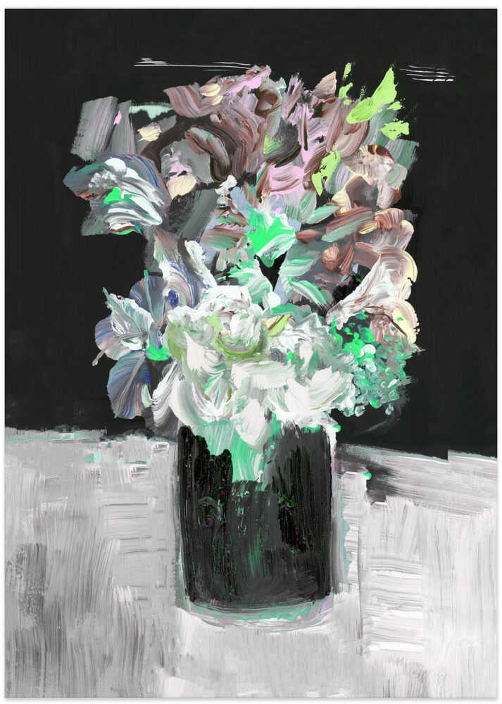 Colorful Flower with Vase