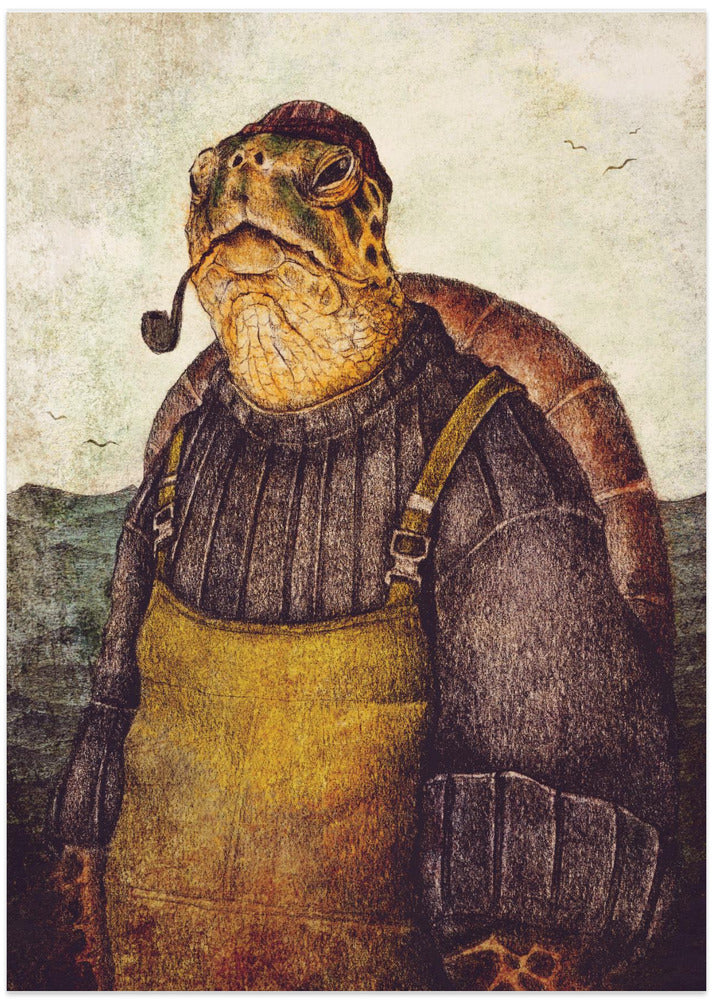 Vintage Stylish Turtle