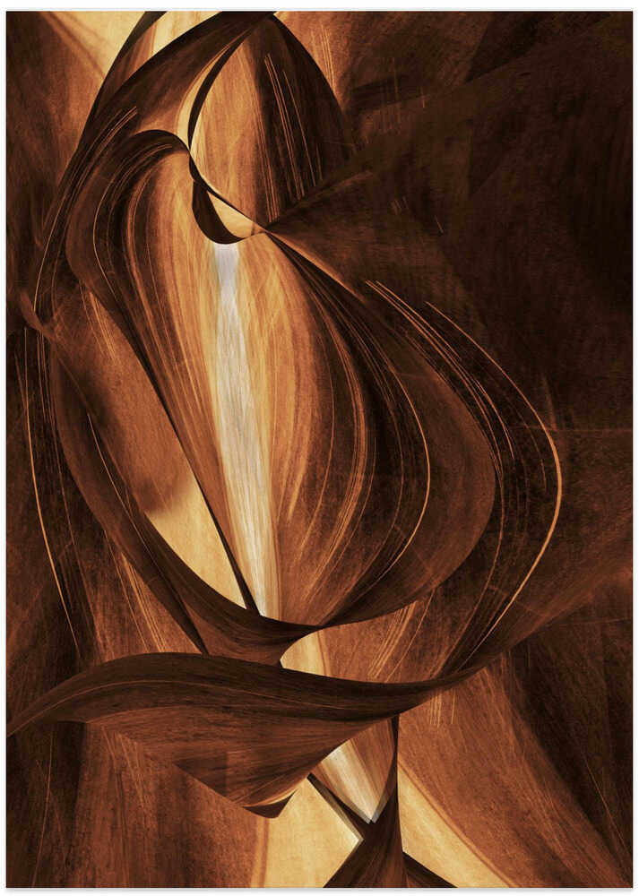 Swirling Brown And Beige Tones