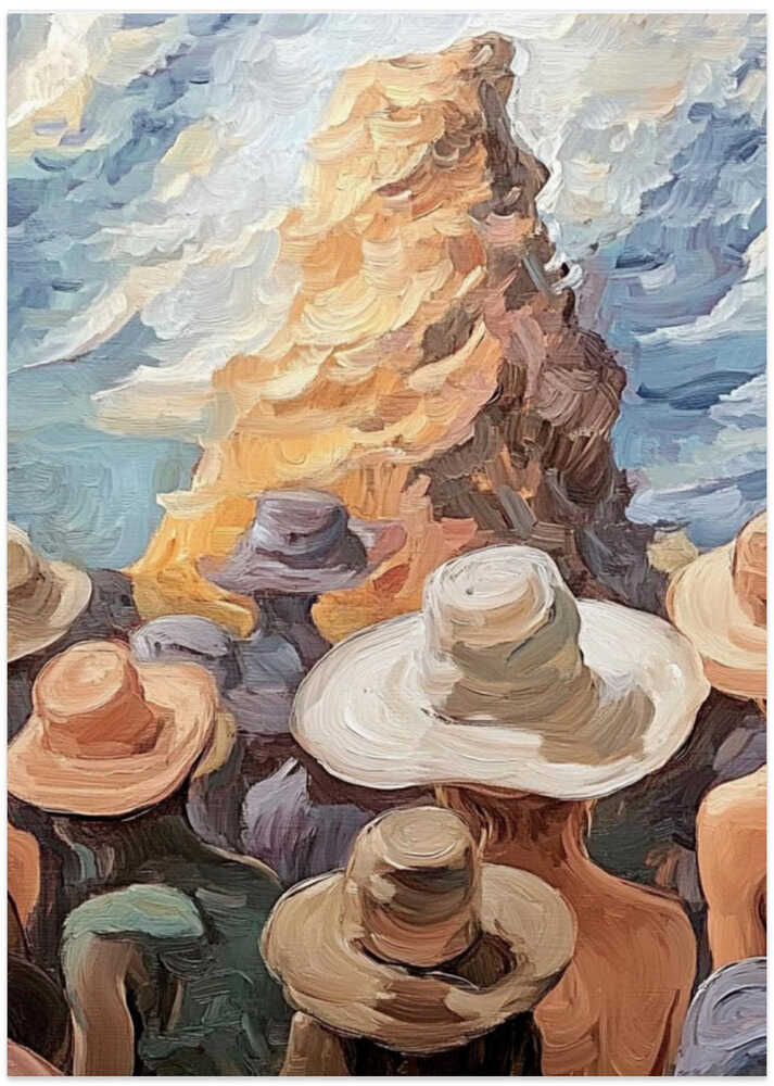 People In Hats Loneliness In the Crowd