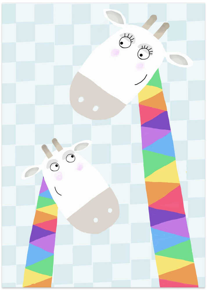 Rainbow Giraffe by Children's Artist Carla Daly