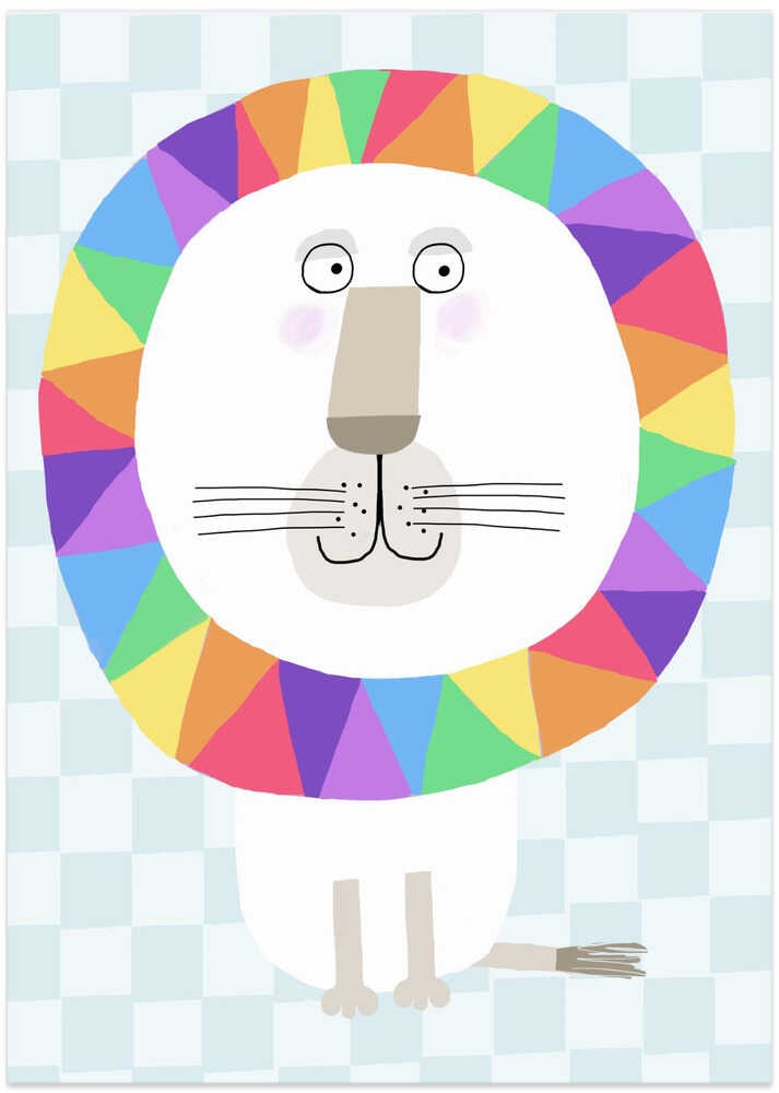 Rainbow Lion by Children's Artist Carla Daly