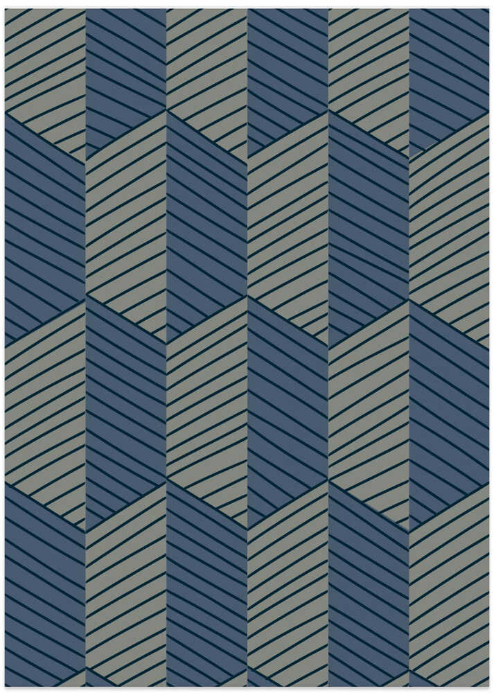 Geometric Pattern with Repeating Rhombus Shapes