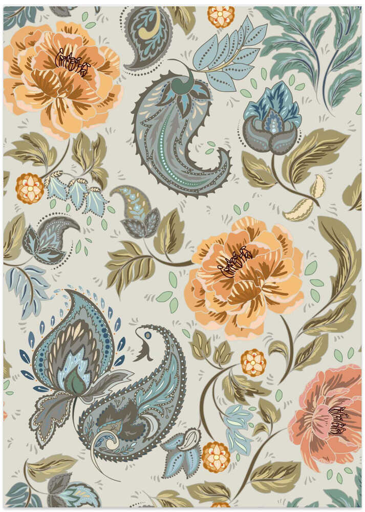 Floral Heritage paisley Antique pattern