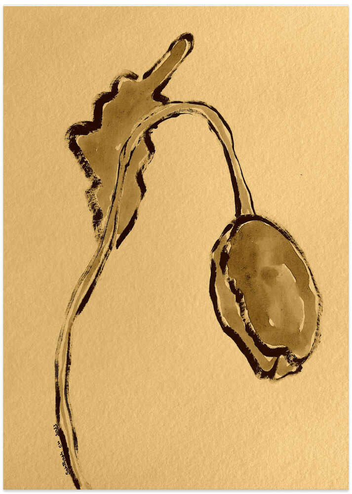 Golden Gourd Silhouette