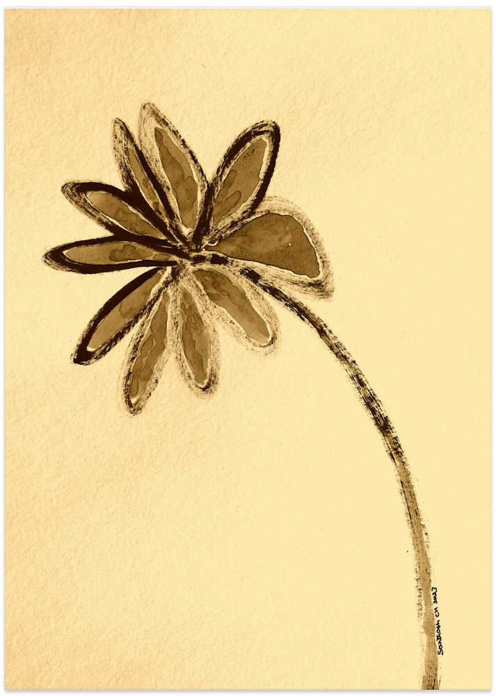 Sepia Petal Dance