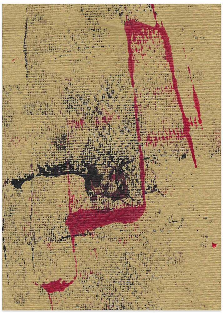 Bold Red And Black Brushstrokes