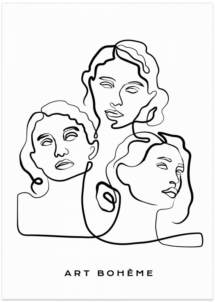 Three Faces, One Line