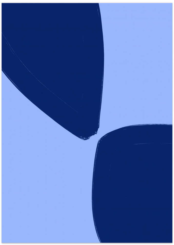 Blue Petal Shapes