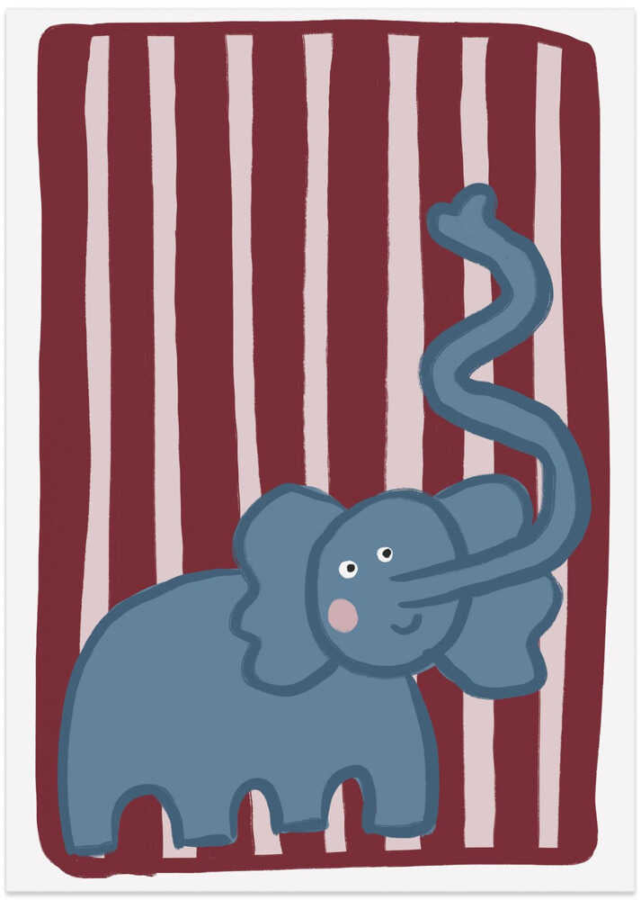 Curious Blue Elephant