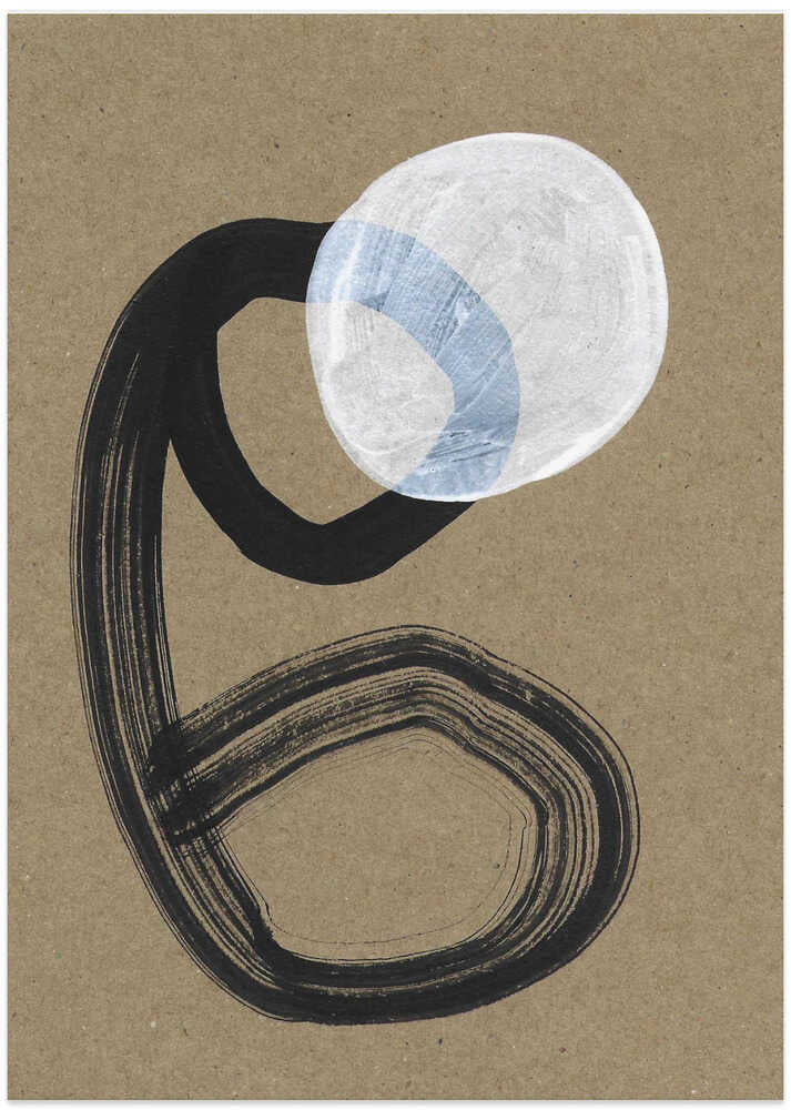 Abstract Bold Black Brushstrokes